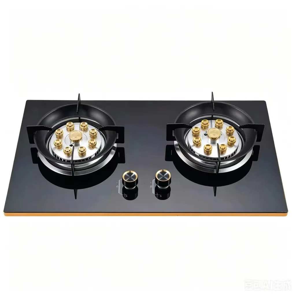 QSB65 Two-Burner Built-in Glass Gas Hob – supplied product photo