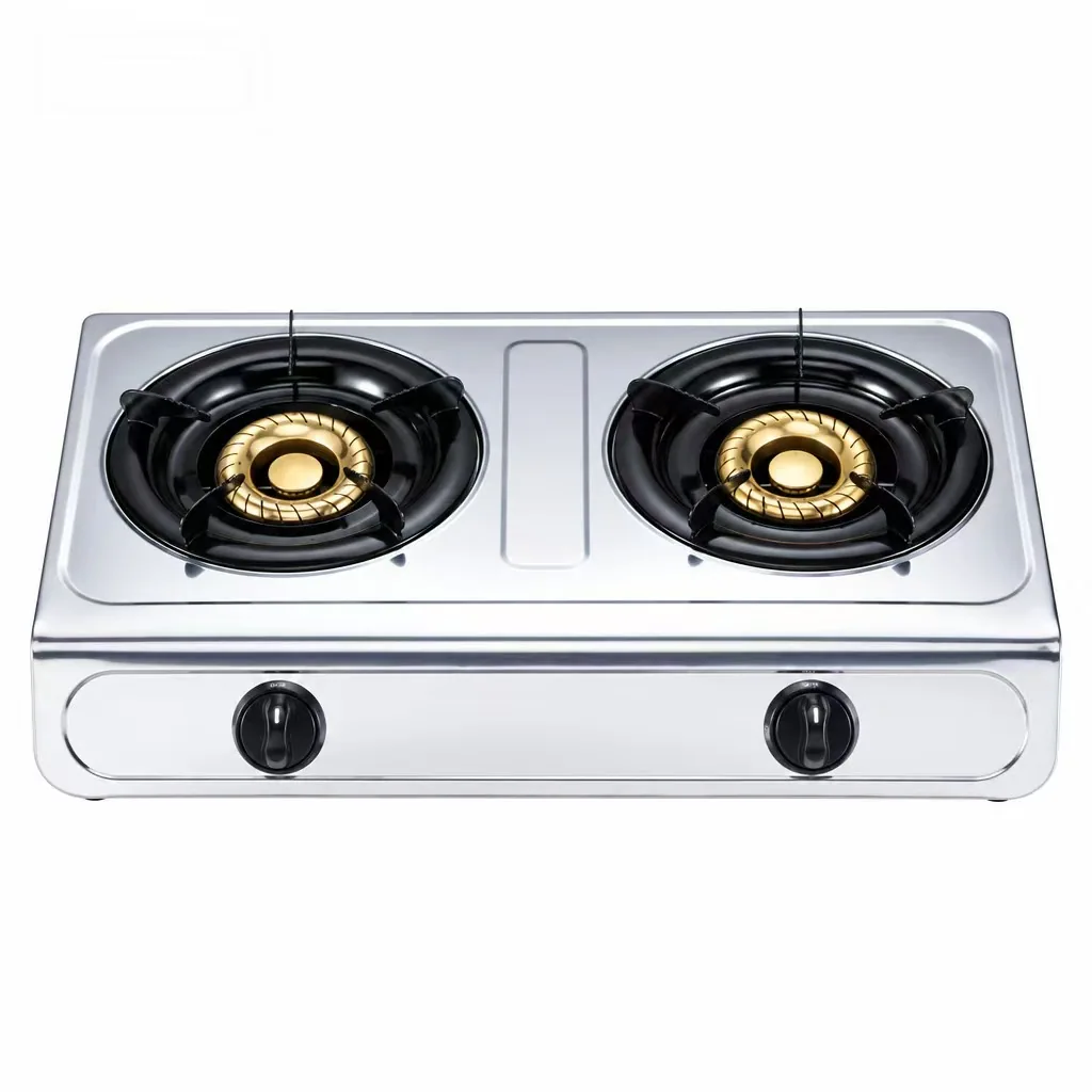 TS90 Zwee-Brenner Tabletop Gasstoof Bild 2